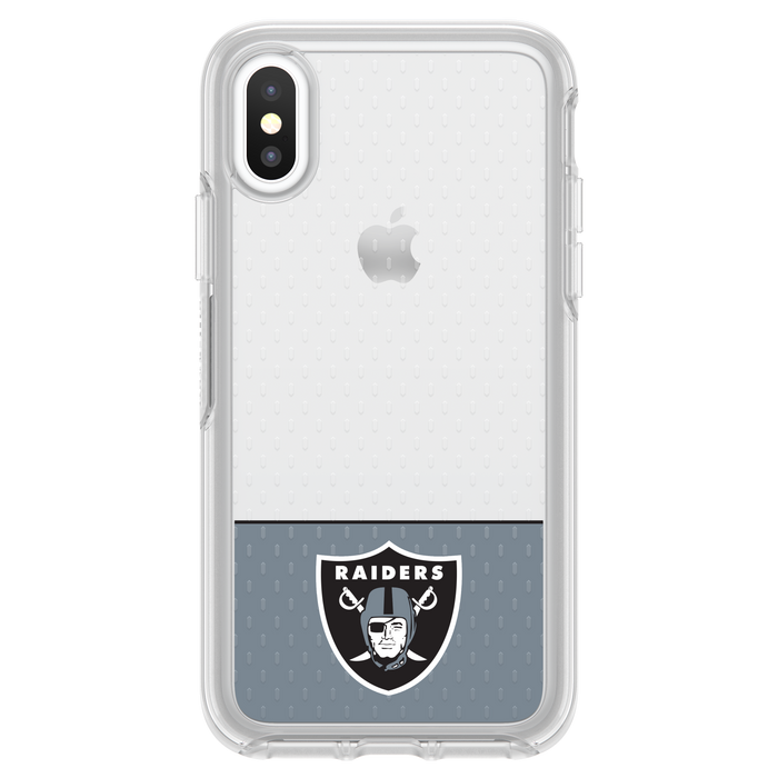 OtterBox Clear Symmetry Series Phone case with Oakland Raiders Logo