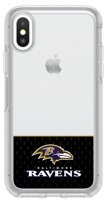 OtterBox Clear Symmetry Series Phone case with Baltimore Ravens Logo