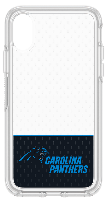 OtterBox Clear Symmetry Series Phone case with Carolina Panthers Logo