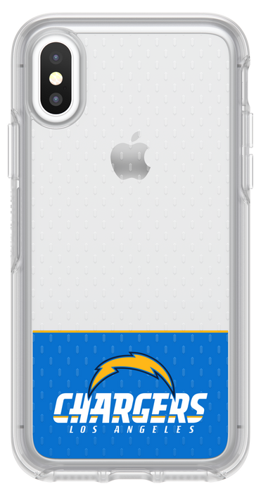 OtterBox Clear Symmetry Series Phone case with Los Angeles Chargers Logo
