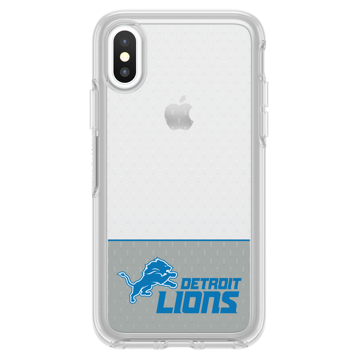 OtterBox Clear Symmetry Series Phone case with Detroit Lions Logo