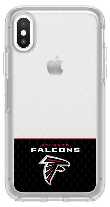 OtterBox Clear Symmetry Series Phone case with Atlanta Falcons Logo
