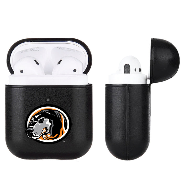 Fan Brander Black Leatherette Apple AirPod case with Tennessee Vols Secondary Logo
