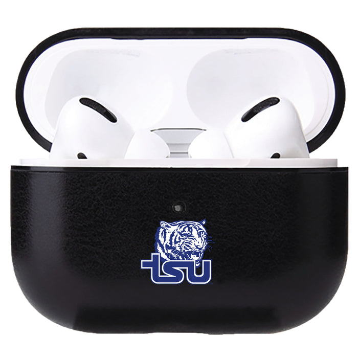 Fan Brander Black Leatherette Apple AirPod case with Tennessee State Tigers Primary Logo