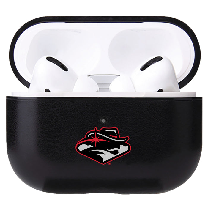Fan Brander Black Leatherette Apple AirPod case with UNLV Rebels Secondary Logo