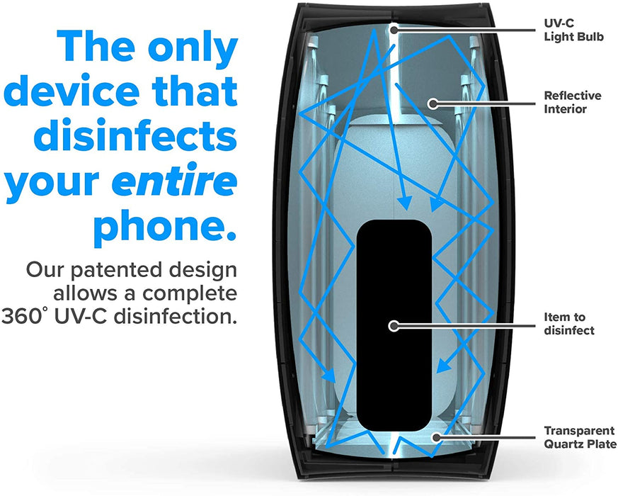 PhoneSoap UV Cleaner with Vanderbilt Commodores Primary Logo