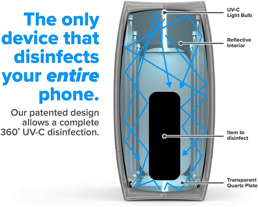 PhoneSoap UV Cleaner with Nashville Predators Secondary Logo