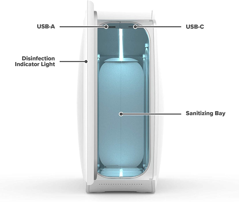 PhoneSoap UV Cleaner with Seattle Kraken Primary Logo