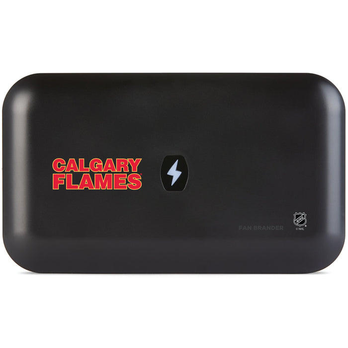 PhoneSoap UV Cleaner with Calgary Flames Secondary Logo
