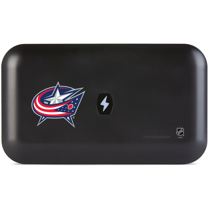 PhoneSoap UV Cleaner with Columbus Blue Jackets Primary Logo