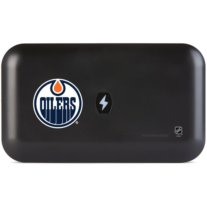 PhoneSoap UV Cleaner with Edmonton Oilers Primary Logo