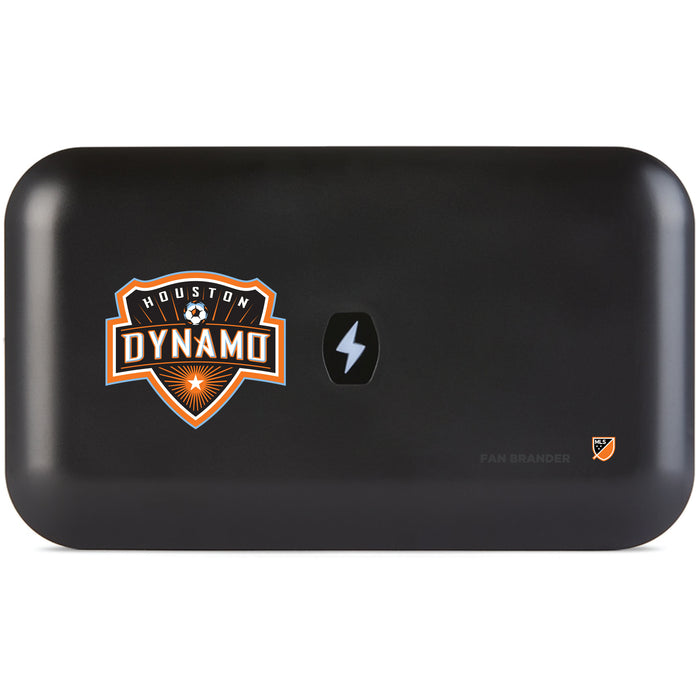 PhoneSoap UV Cleaner with Houston Dynamo Primary Logo