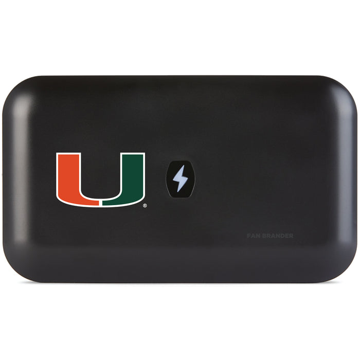 PhoneSoap UV Cleaner with Miami Hurricanes Primary Logo