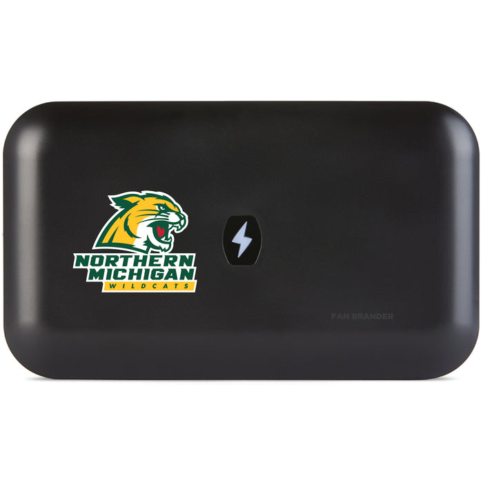 PhoneSoap UV Cleaner with Northern Michigan University Wildcats Primary Logo
