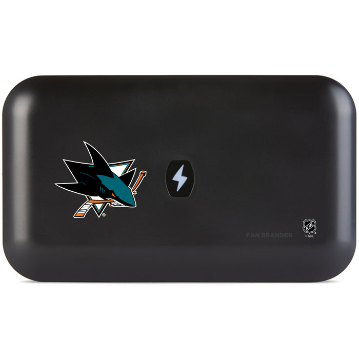 PhoneSoap UV Cleaner with San Jose Sharks Primary Logo
