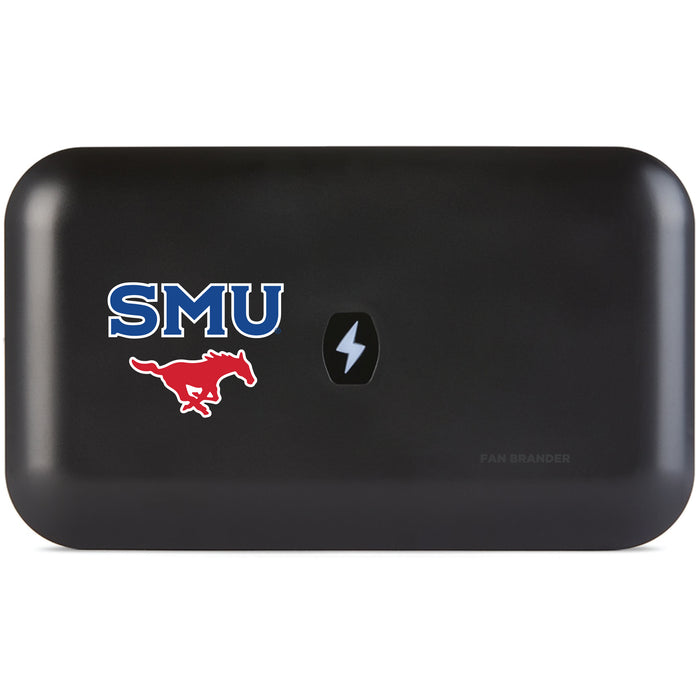 PhoneSoap UV Cleaner with SMU Mustangs Primary Logo