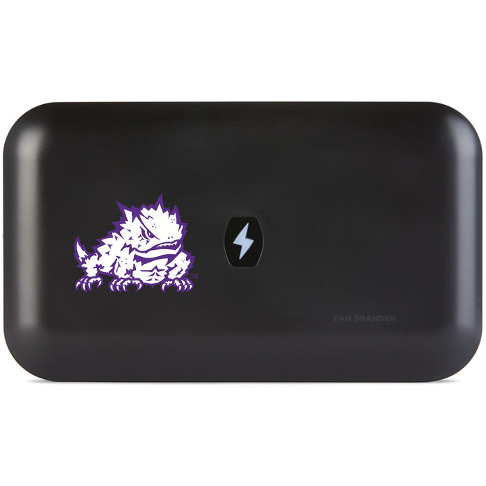 PhoneSoap UV Cleaner with Texas Christian University Horned Frogs Secondary Logo