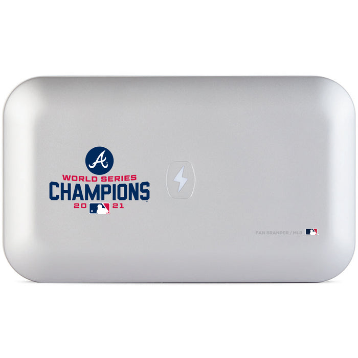 PhoneSoap UV Cleaner with Atlanta Braves 2021 World Series Champion design