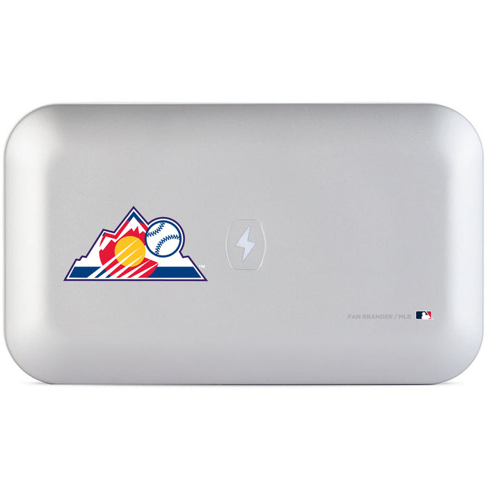 PhoneSoap UV Cleaner with Colorado Rockies Secondary Logo
