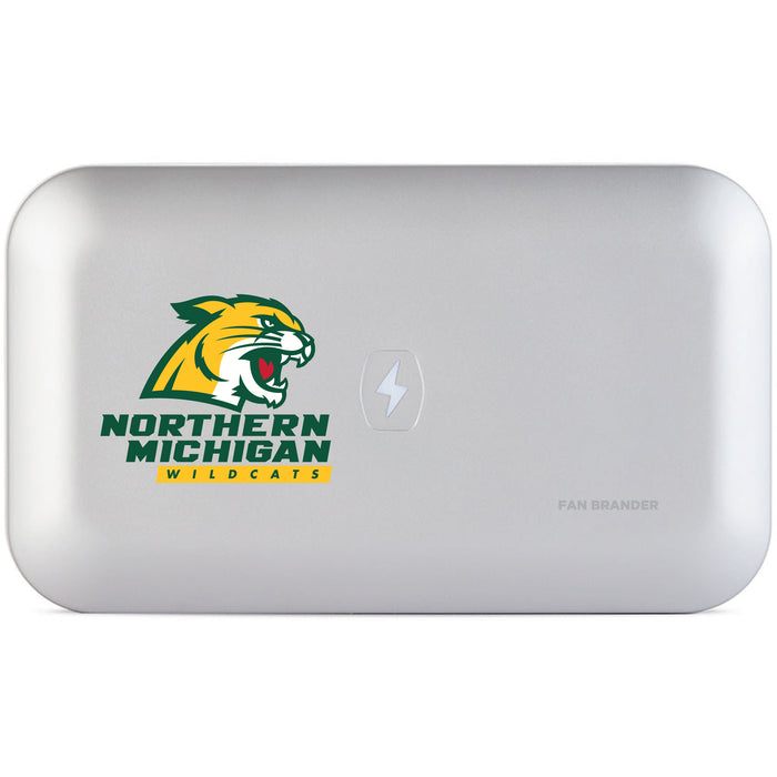 PhoneSoap UV Cleaner with Northern Michigan University Wildcats Primary Logo