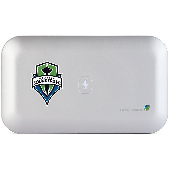 PhoneSoap UV Cleaner with Seatle Sounders Primary Logo