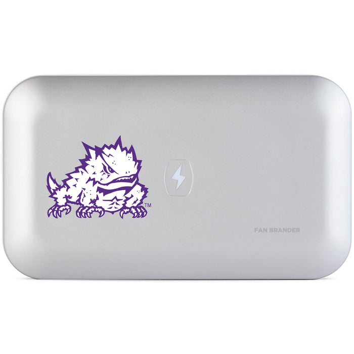 PhoneSoap UV Cleaner with Texas Christian University Horned Frogs Secondary Logo