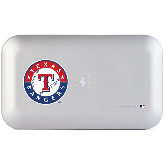 PhoneSoap UV Cleaner with Texas Rangers Primary Logo