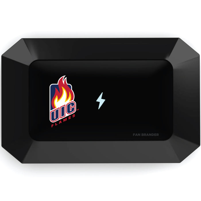 PhoneSoap UV Cleaner with Illinois @ Chicago Flames Primary Logo