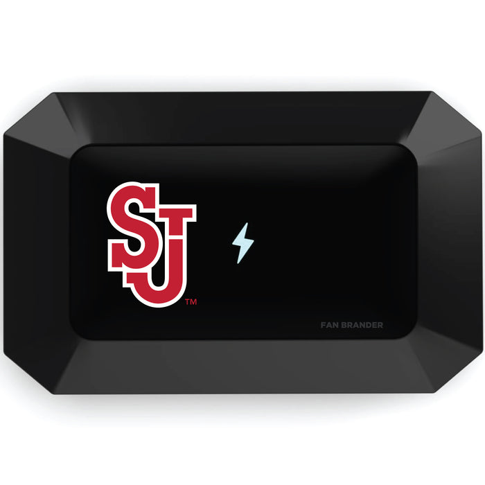 PhoneSoap UV Cleaner with St. John's Red Storm Primary Logo