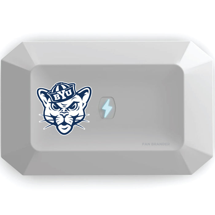 PhoneSoap UV Cleaner with Brigham Young Cougars Secondary Logo