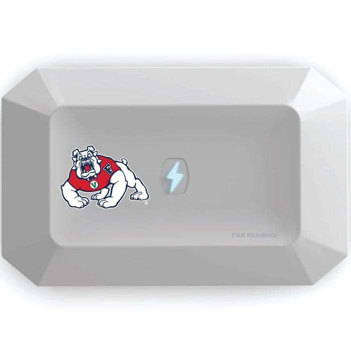 PhoneSoap UV Cleaner with Fresno State Bulldogs Primary Logo