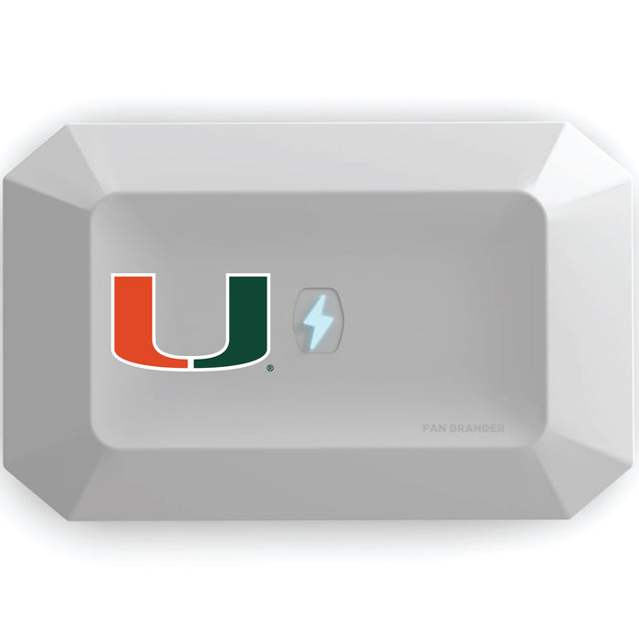 PhoneSoap UV Cleaner with Miami Hurricanes Primary Logo