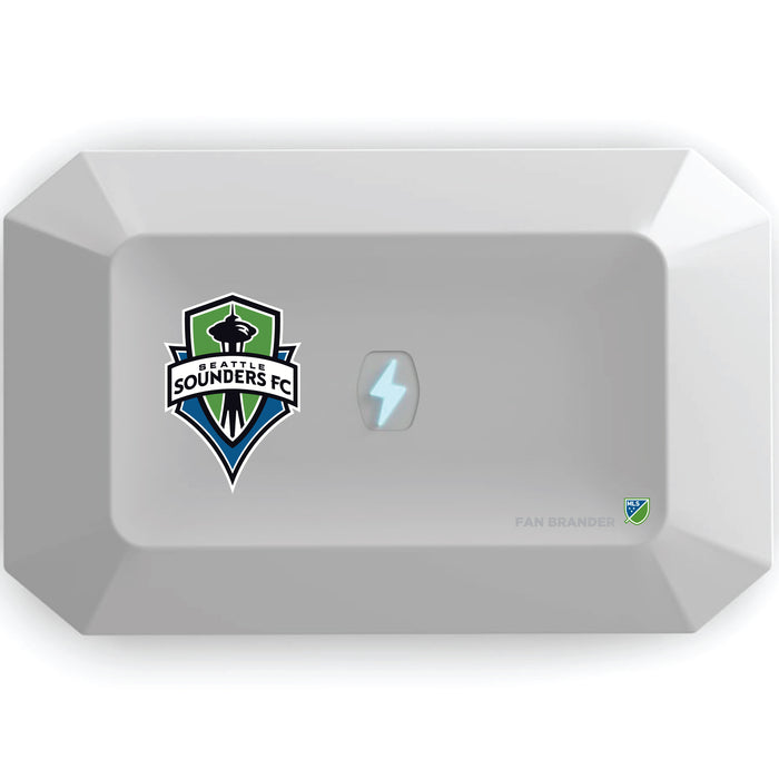 PhoneSoap UV Cleaner with Seatle Sounders Primary Logo