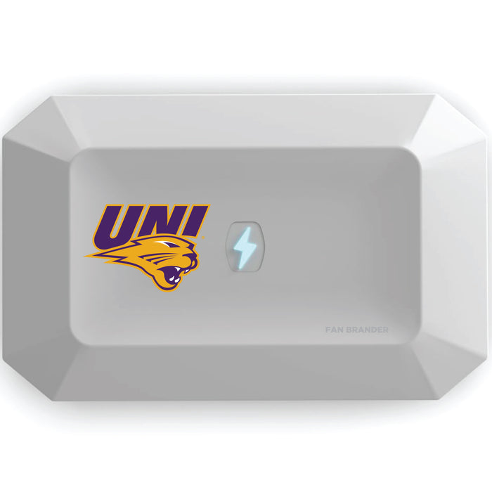 PhoneSoap UV Cleaner with Northern Iowa Panthers Primary Logo