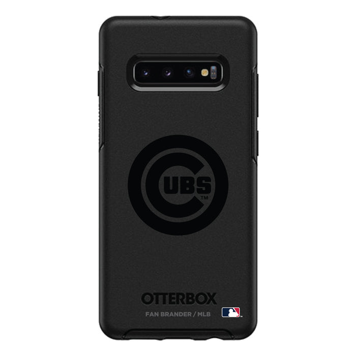 OtterBox Black Phone case with Chicago Cubs Primary Logo in Black