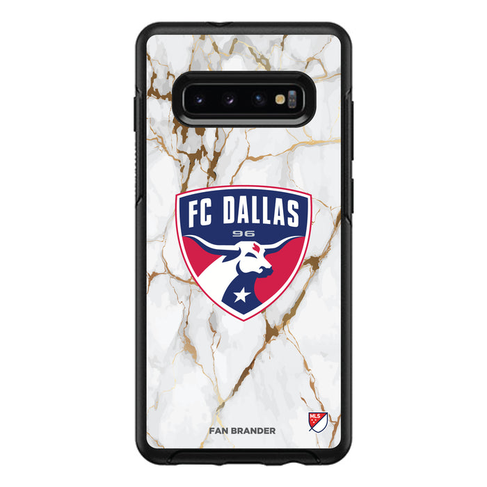 OtterBox Black Phone case with FC Dallas White Marble Design
