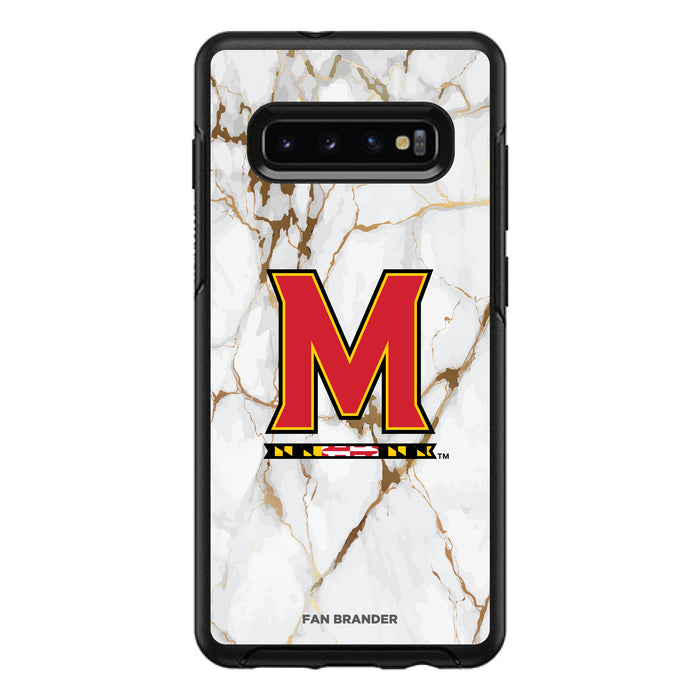 OtterBox Black Phone case with Maryland Terrapins White Marble Design