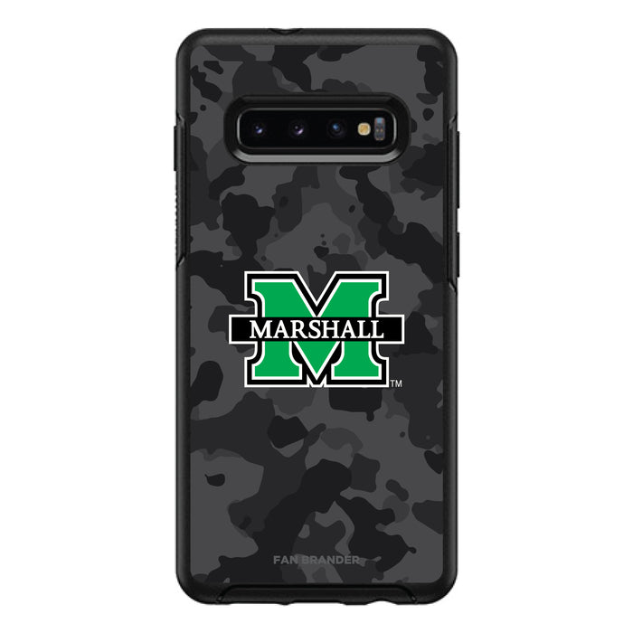 OtterBox Black Phone case with Marshall Thundering Herd Urban Camo Background