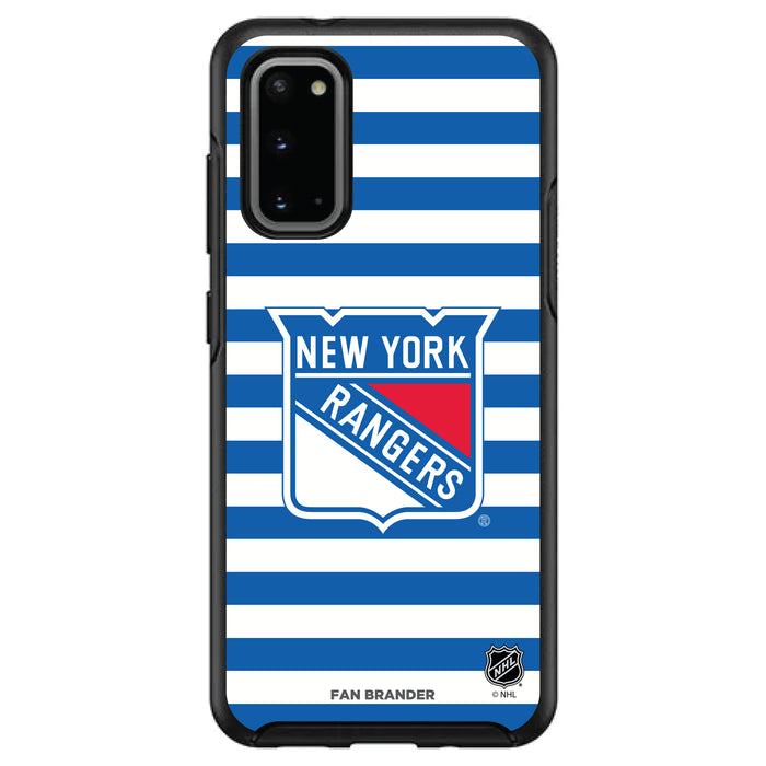 OtterBox Black Phone case with New York Rangers Stripes
