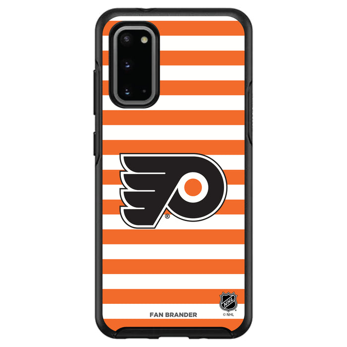OtterBox Black Phone case with Philadelphia Flyers Primary Logo and Striped Design