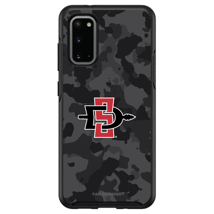 OtterBox Black Phone case with San Diego State Aztecs Urban Camo Background