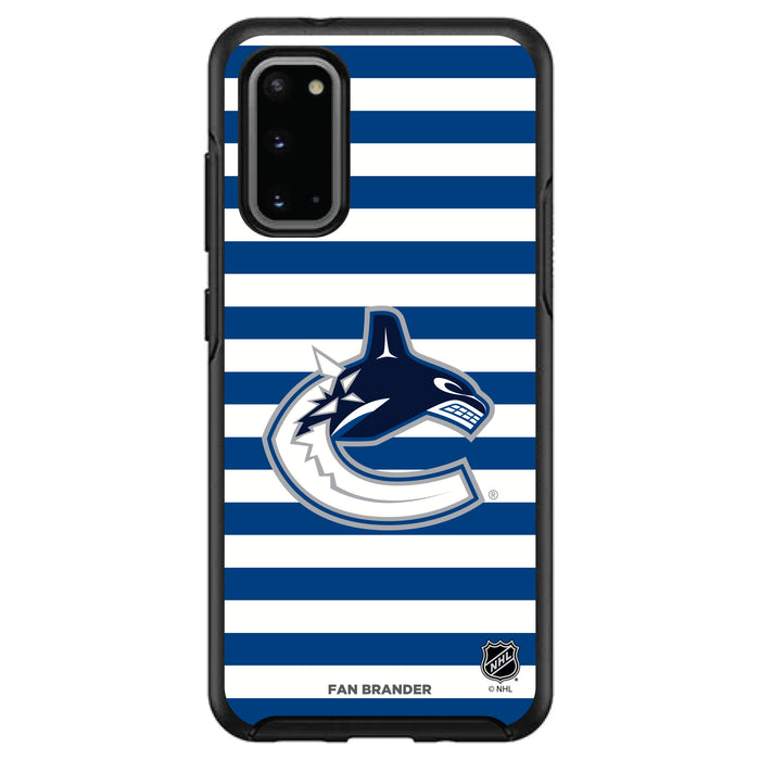 OtterBox Black Phone case with Vancouver Canucks Stripes