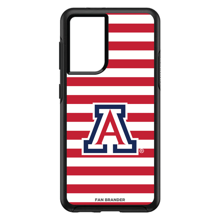 OtterBox Black Phone case with Arizona Wildcats Tide Primary Logo and Striped Design