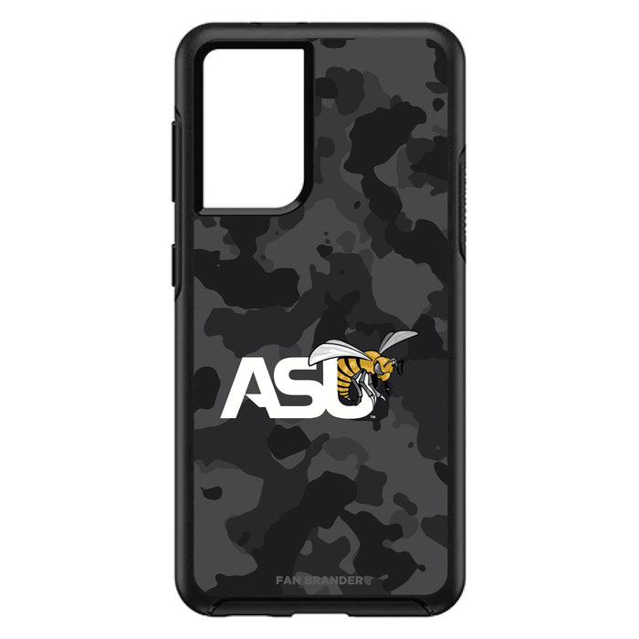 OtterBox Black Phone case with Alabama State Hornets Urban Camo Background