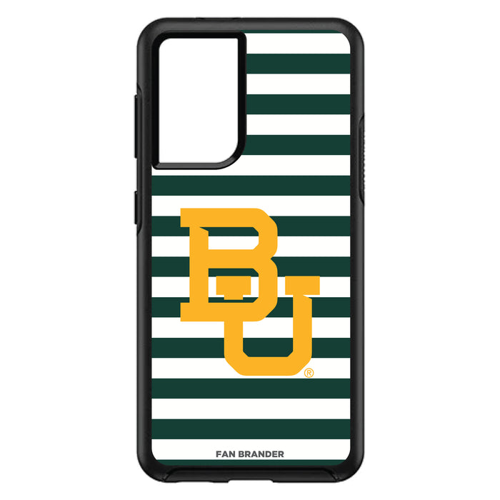 OtterBox Black Phone case with Baylor Bears Tide Primary Logo and Striped Design