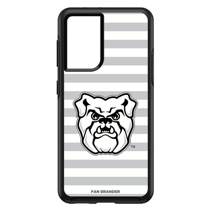 OtterBox Black Phone case with Butler Bulldogs Tide Primary Logo and Striped Design