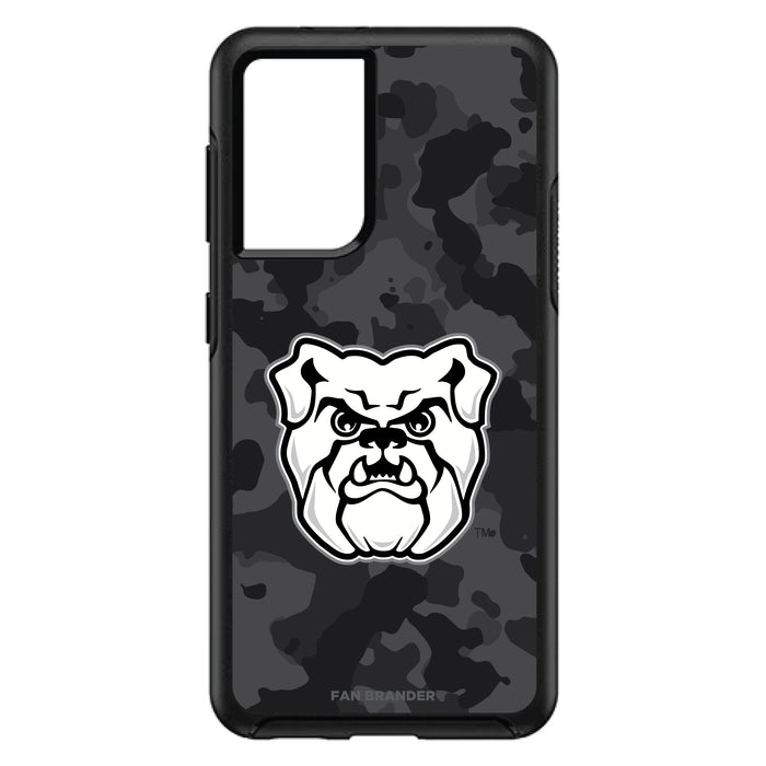 OtterBox Black Phone case with Butler Bulldogs Urban Camo Background