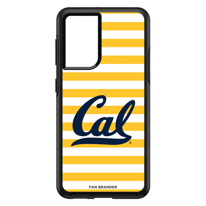 OtterBox Black Phone case with California Bears Tide Primary Logo and Striped Design