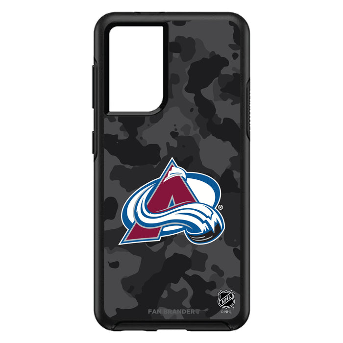 OtterBox Black Phone case with Colorado Avalanche Urban Camo design