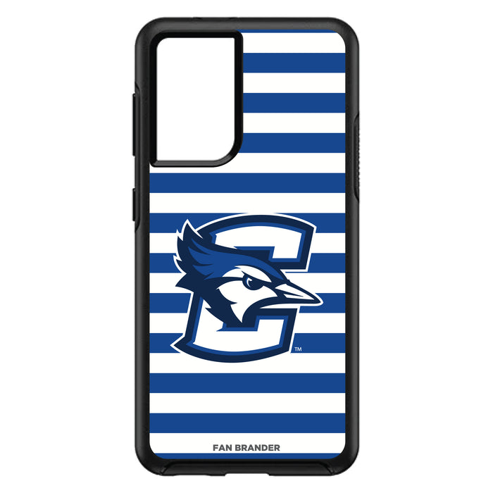 OtterBox Black Phone case with Creighton University Bluejays Tide Primary Logo and Striped Design